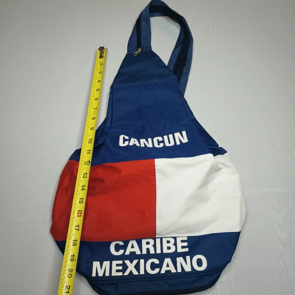 Cancun Carbide Mexicano Anti-Theft Backpack Adj Crossbody 2-way Straps